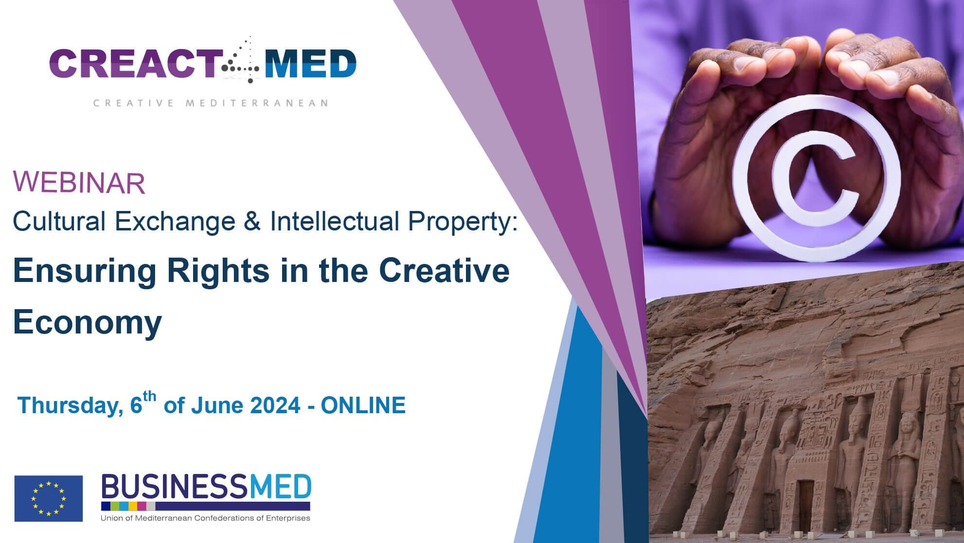 CREACT4MED Mainstreaming Seminar III: Cultural Exchange and Intellectual Property: Ensuring Rights in the Creative Economy